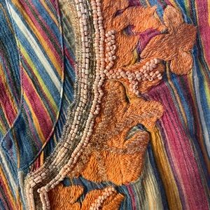 Beaded Soft Surroundings Embroidered Tunic 
Women’s Top